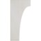 Ekena Millwork 3 1/2"W x 6"D x 12"H Clarksville Wood Vintage Decor Bracket, Chalk Dust White BKTWD04X06X12CVWH - alternate 3